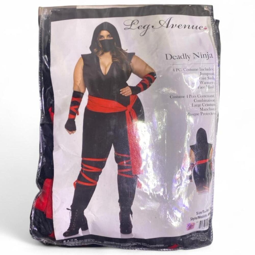 Leg avenue deadly ninja costume size 3X/4X